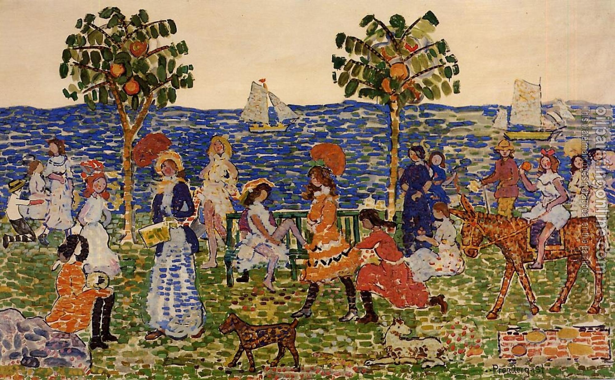Prendergast, Maurice Brazil - Promenade